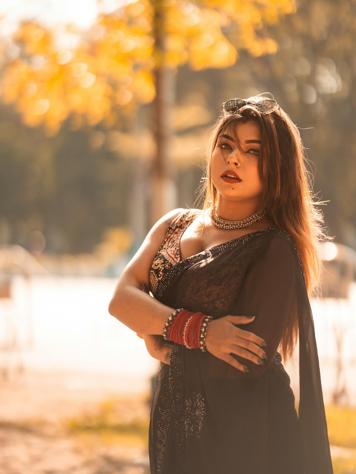 ORNAVYAA banarasi saree styling